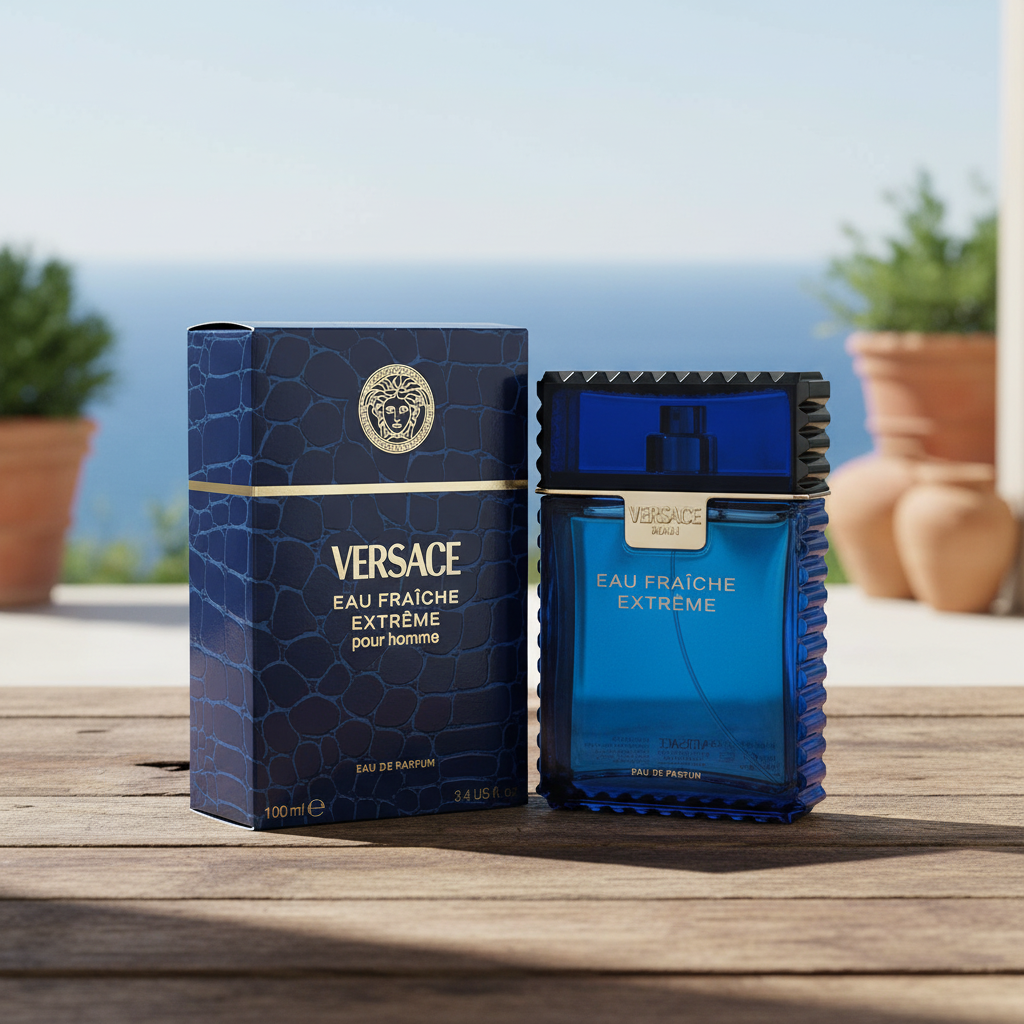 Versace Man Eau Fraiche Extreme by Versace Eau De Parfum Spray 3.4 oz (Men)