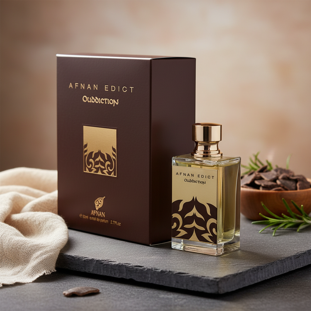 Afnan Edict Ouddiction by Afnan Extrait De Parfum Spray (Unisex) 2.7 oz (Women)