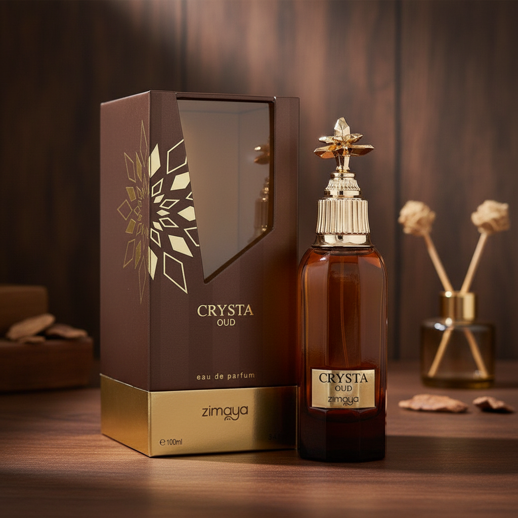 Afnan Zimaya Crysta Oud by Afnan Eau De Parfum Spray (Unisex) 3.4 oz (Men)