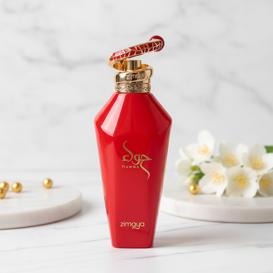 Afnan Zimaya Hawwa Red by Afnan Eau De Parfum Spray (Unisex) 3.4 oz (Women)