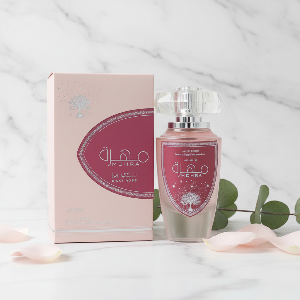 Lattafa Mohra Silky Rose by Lattafa Eau De Parfum Spray 3.4 oz (Women)