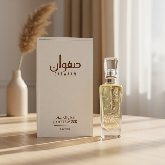 Lattafa Safwaan L'autre Musk by Lattafa Eau De Parfum Spray (Unisex) 3.4 oz (Women)