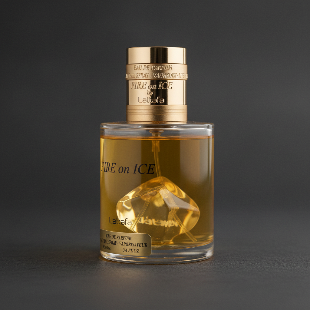 Lattafa Fire on Ice by Lattafa Eau De Parfum Spray (Unisex) 3.7 oz (Men)
