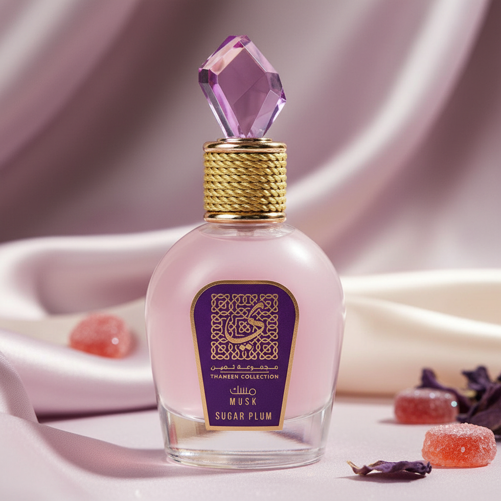 Lattafa Musk Sugar Plum by Lattafa Eau De Parfum Spray (Unisex) 3.4 oz (Women)