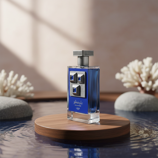 Lattafa Pride Blue Sapphire by Lattafa Eau De Parfum Spray (Unisex) 3.4 oz (Men)