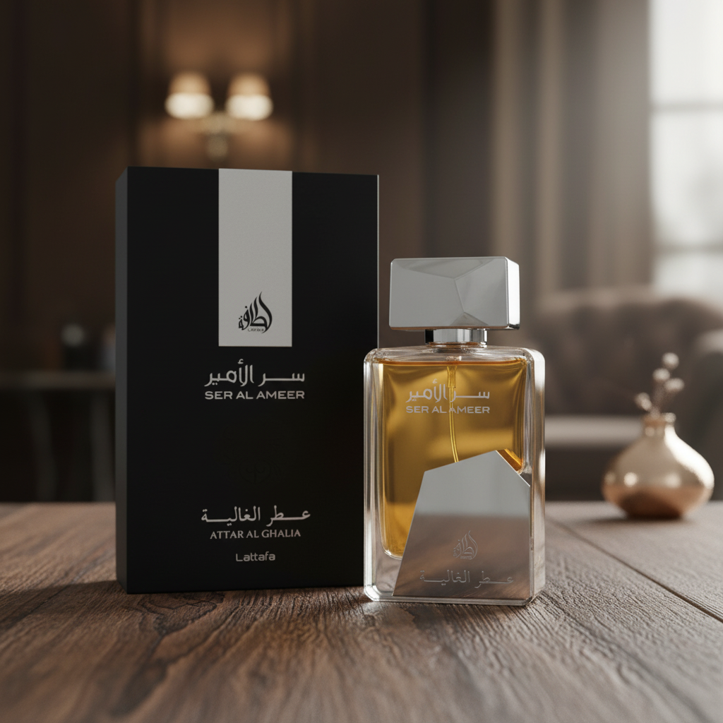 Lattafa Ser Al Ameer by Lattafa Eau De Parfum Spray (Unisex) 3.4 oz (Men)