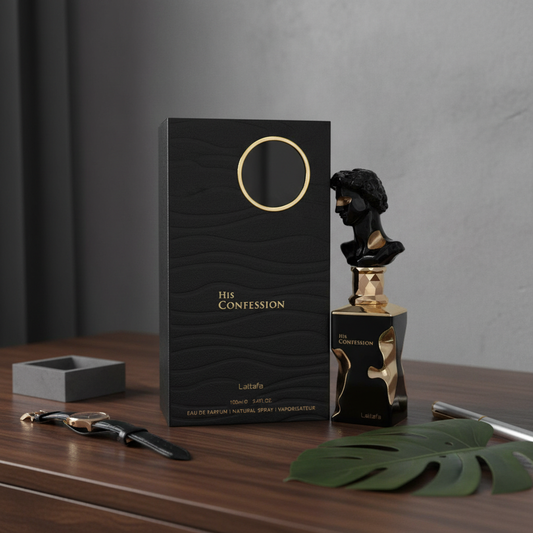 Lattafa His Confession by Lattafa Eau De Parfum Spray 3.4 oz (Men)