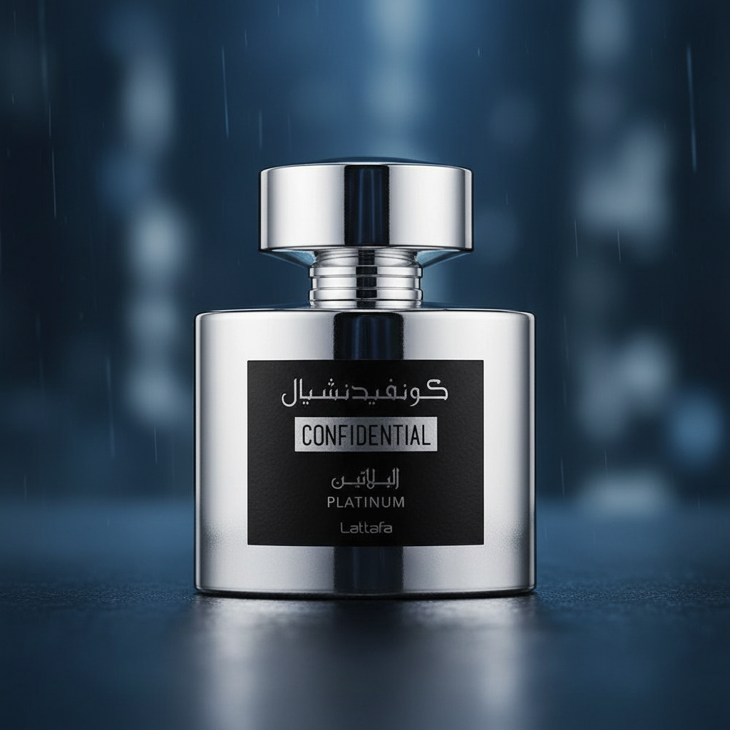 Lattafa Confidential Platinum by Lattafa Eau De Parfum Spray (Unisex) 3.4 oz (Men)