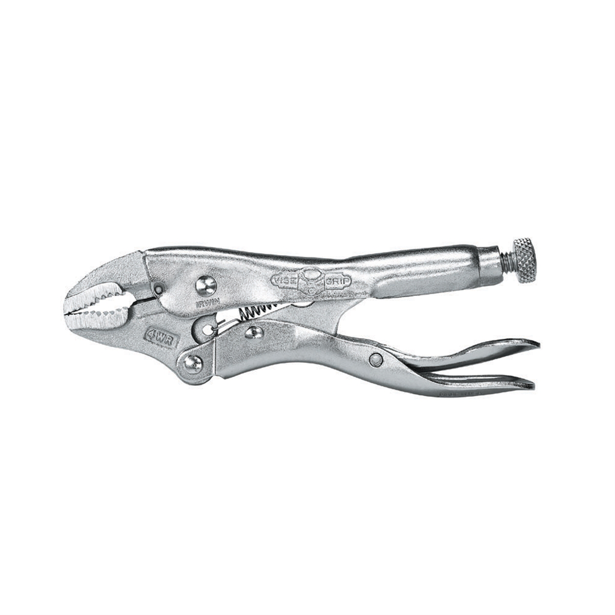 Vise Grip 4WR - 4 Inch Metal Handle Curved Jaws Locking Pliers