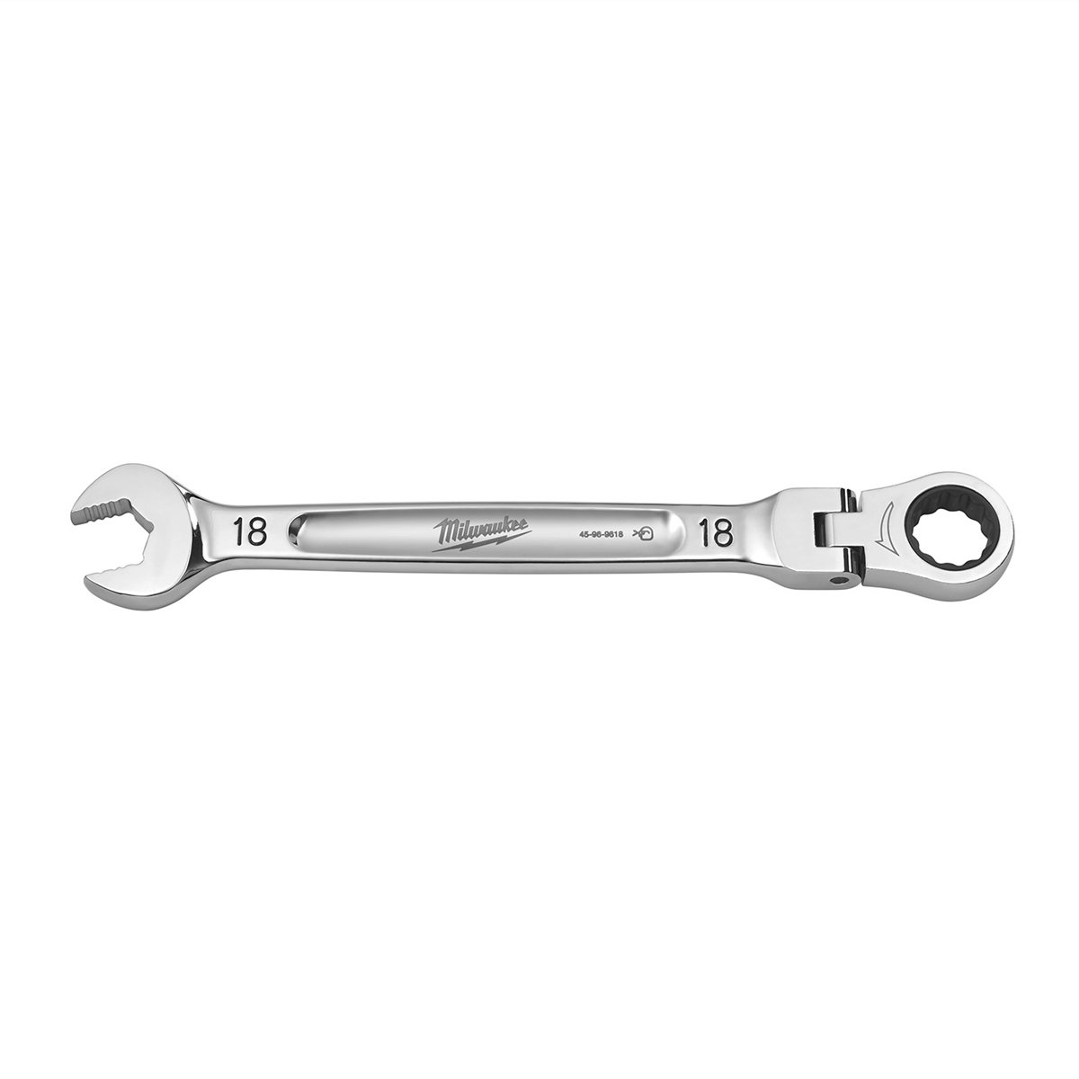 Milwaukee Tool 18mm Flex Head Ratcheting Combination Wrench
