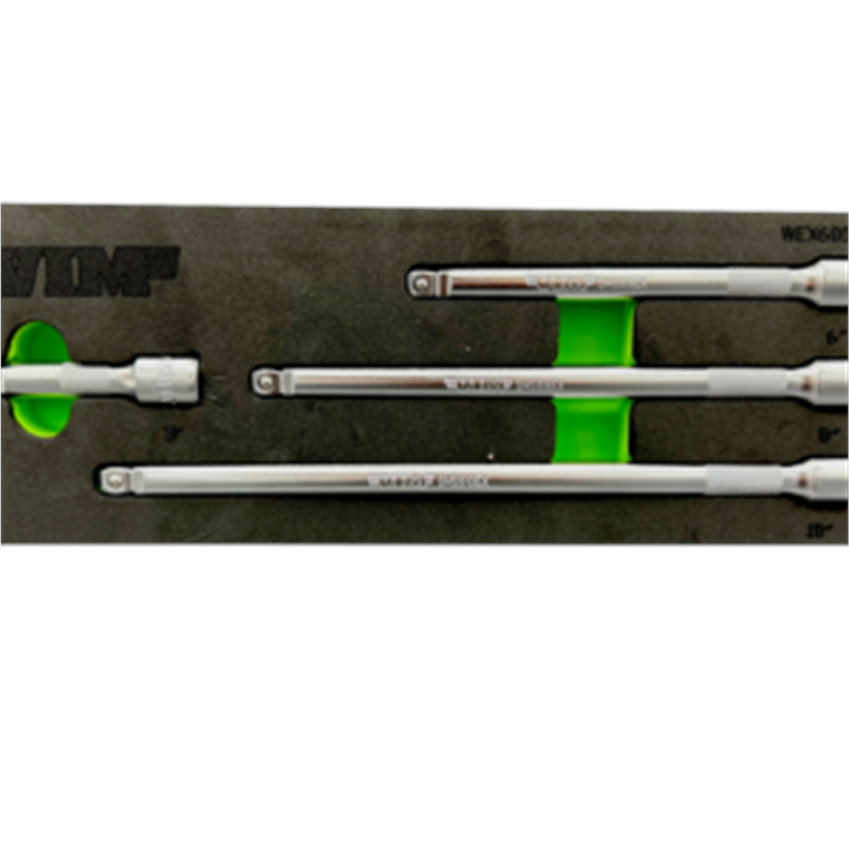 VIM Tools 4 Piece 3/8 Inch Drive Wobble Extension Set