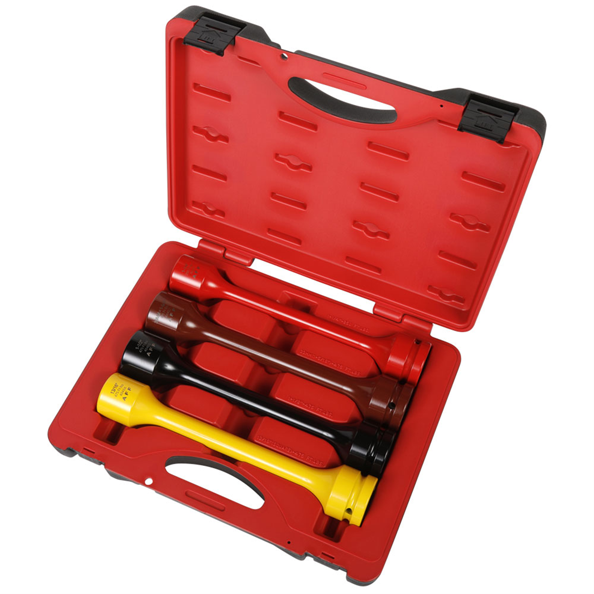 American Forge & Foundry Torque Limiting Socket Set - 1" Drive - 4 Pc. - 1 1/4"(250 Ft/Lbs), 33mm-1 5/16"(475 Ft/Lbs), 1 1/2"(475 Ft/Lbs), 13/16"(475 Ft/Lbs)