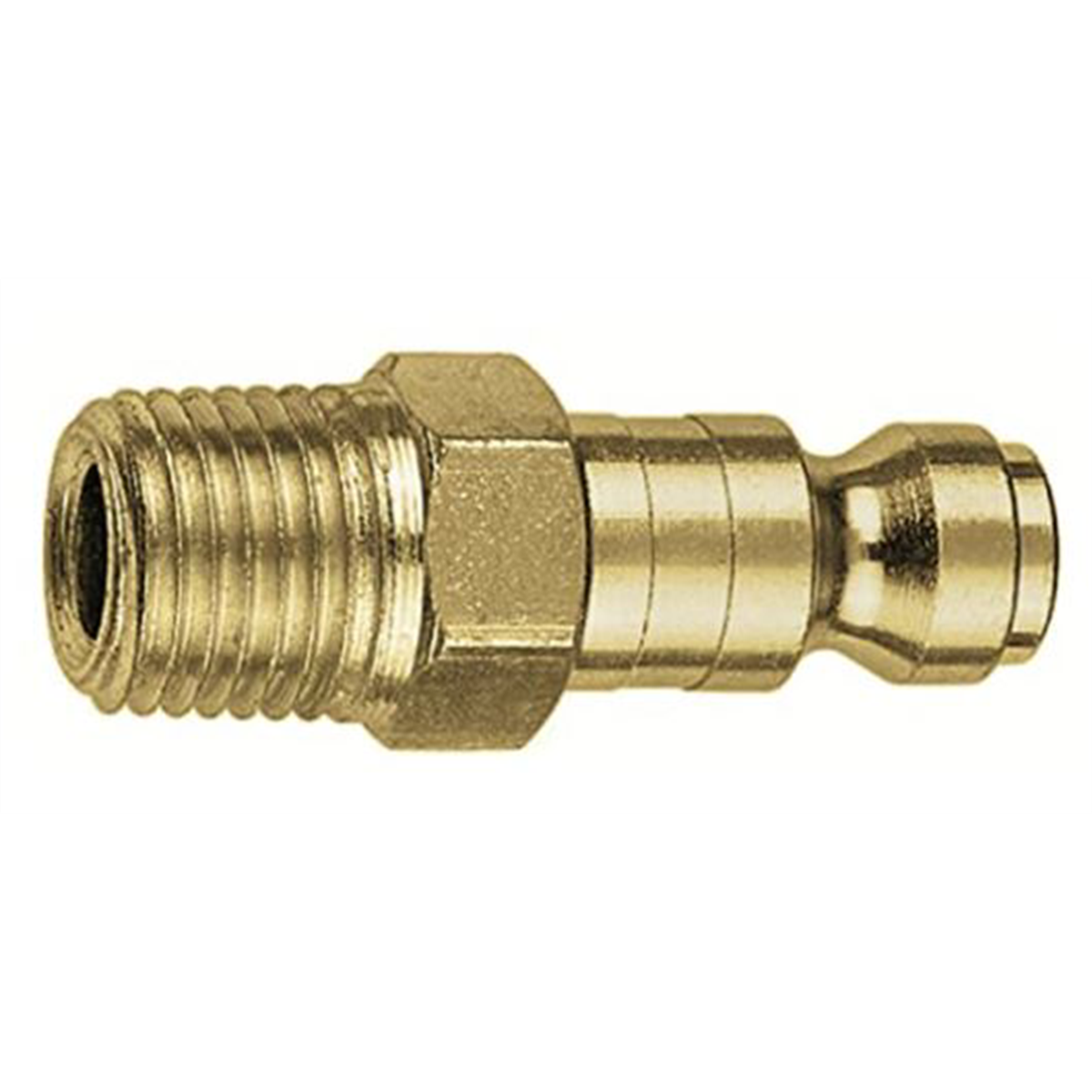 Amflo 1/4" Brass Coupler Plug with 1/4" MNPT T Style- Pack of 10
