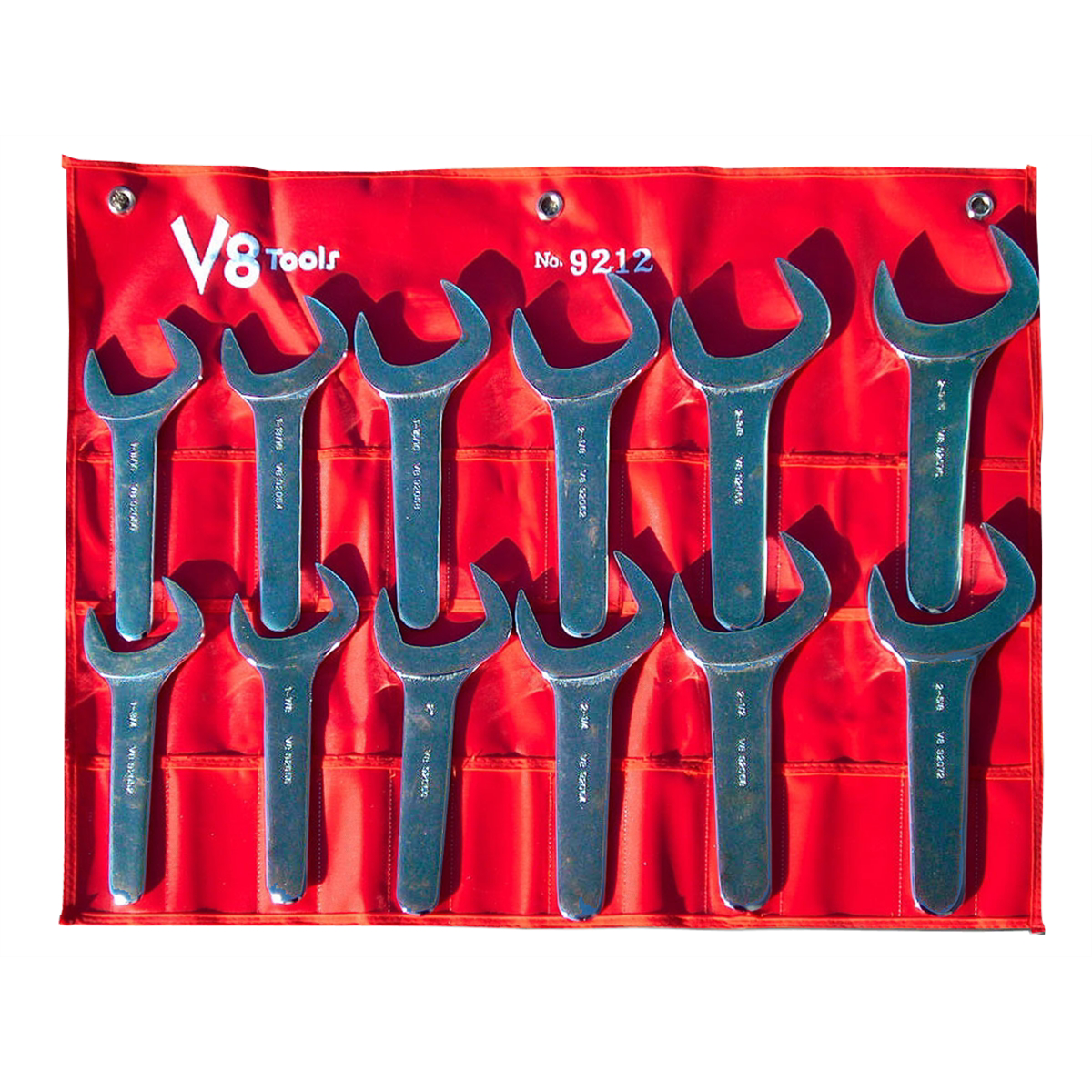 V-8 Tools 12 PC JUMBO SERVICE WRENCH SET SAE