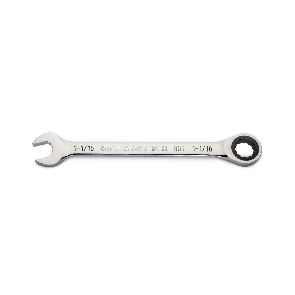 GearWrench 1-1/16 Inch 90-Tooth 12 Point Ratcheting Combination Wrench