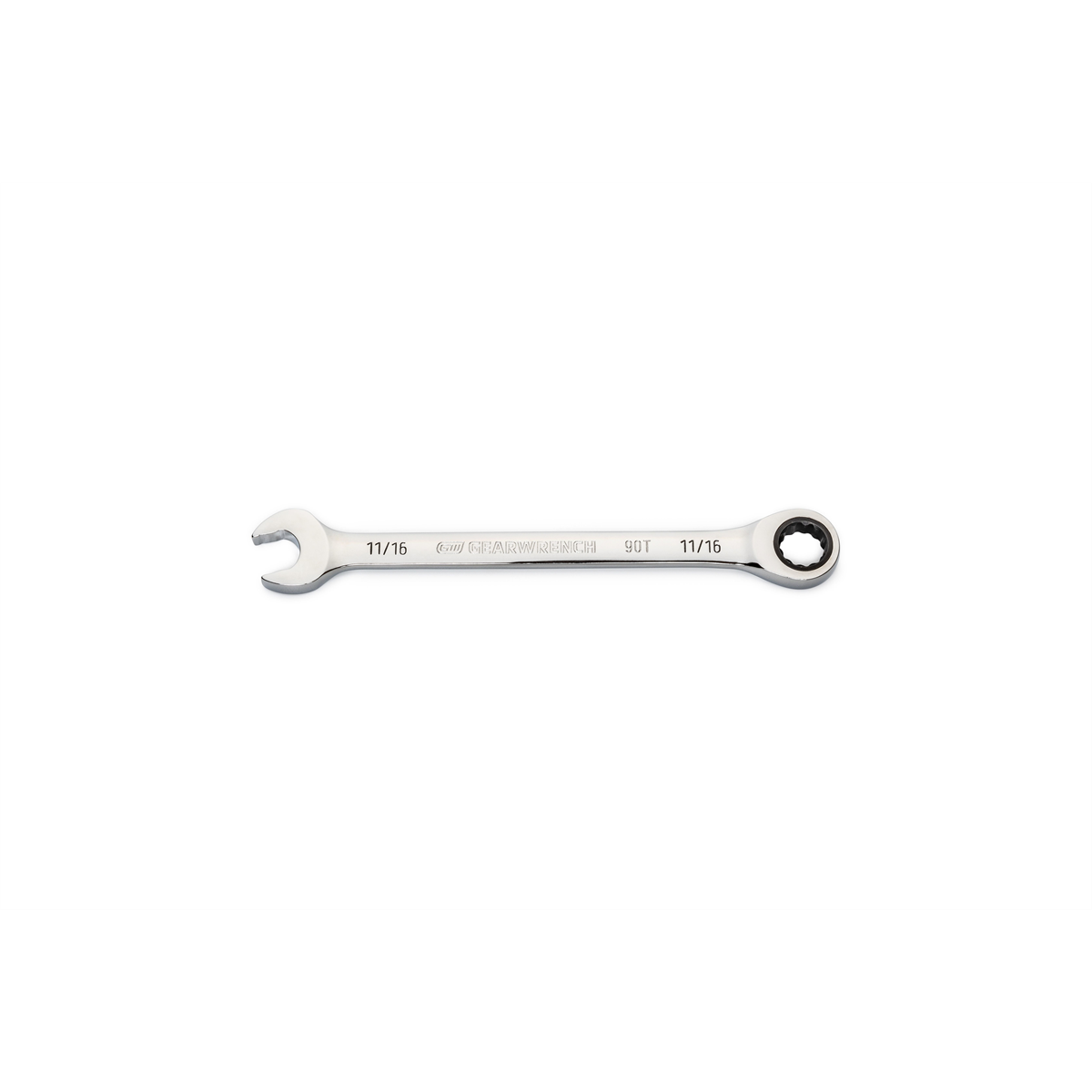 GearWrench 11/16 Inch 90-Tooth 12 Point Ratcheting Combination Wrench