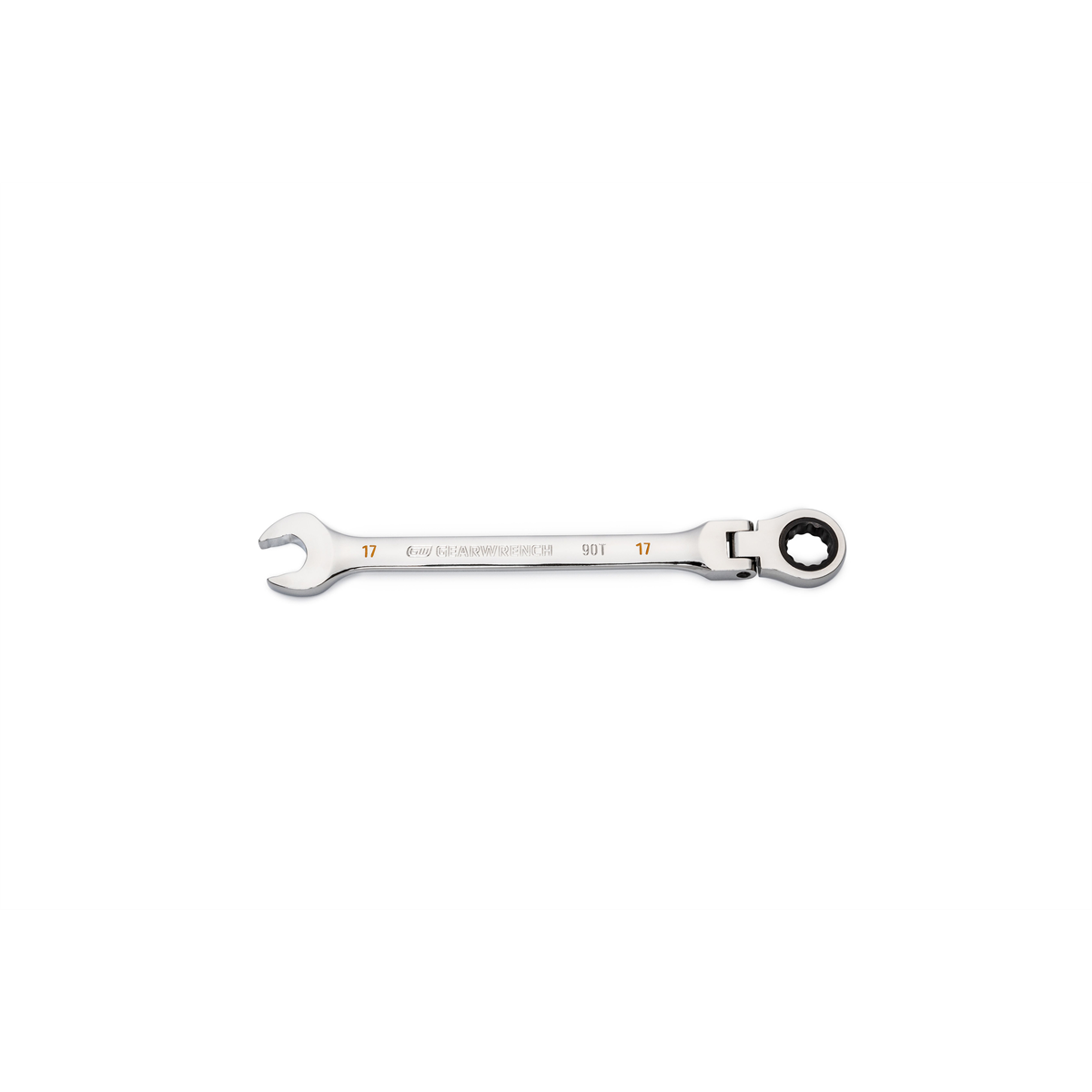 GearWrench 17mm 90-Tooth 12 Point Flex Head Ratcheting Combination Wrench