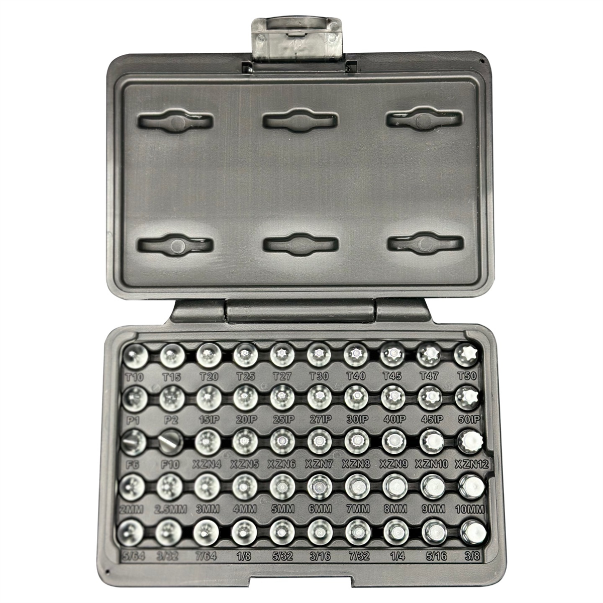 VIM Tools Elite 50 Piece Mechanics Master Set, All 1/4 Inch Drive And 20 mm OAL, TORX, TORX Plus, XZN Hex Flat Philips