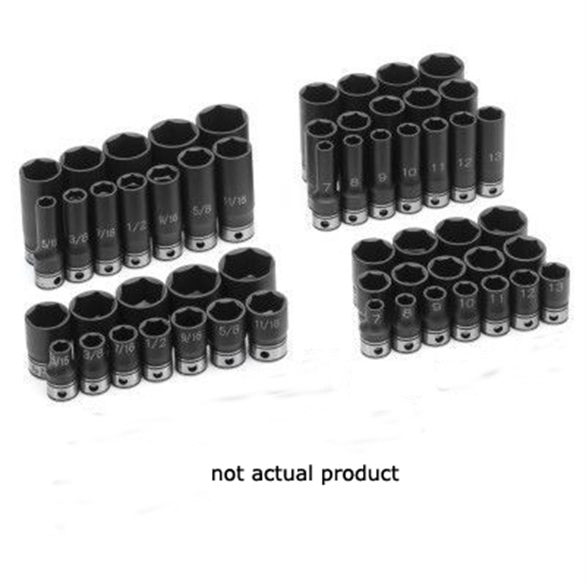 Grey Pneumatic 3/8" Drive x 14mm Deep Duo-Socket - 12 Point