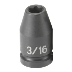 Grey Pneumatic SOC 3/16 1/4D IMP 6PT