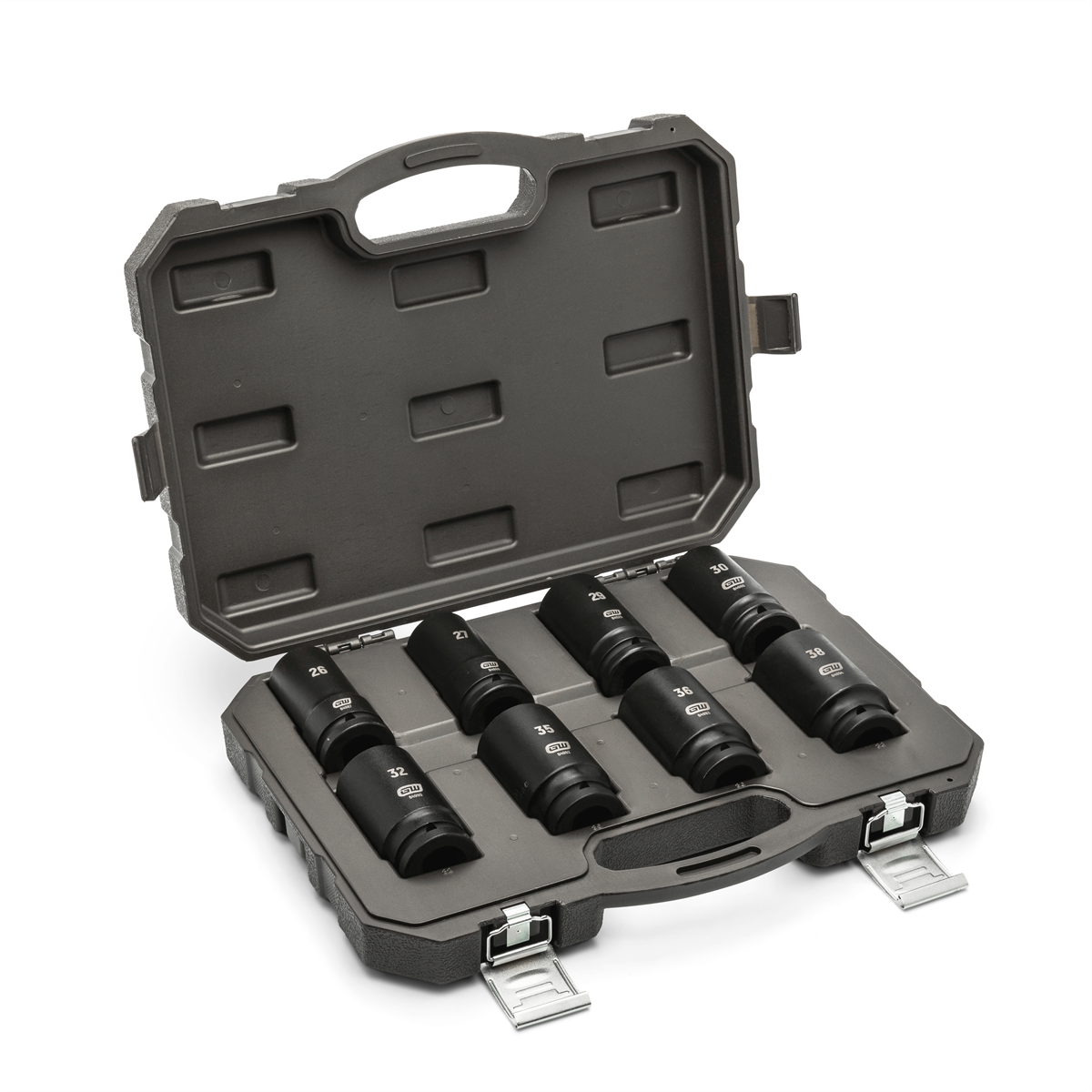 GearWrench 8 Piece 3/4 Inch Drive 6 Point Metric Deep Impact Socket Set