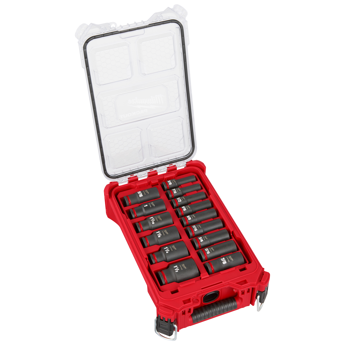 Milwaukee Tool SHOCKWAVE Impact Duty Socket 1/2 Dr 15PC SAE PACKOUT Set