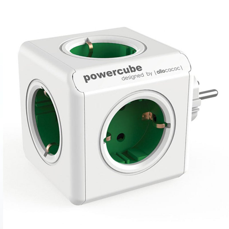 Regleta Enchufes Cubo Allocacoc 100-250 V 13-16A Blanco