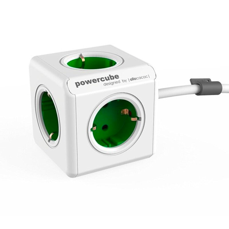 Regleta Enchufes Cubo Allocacoc Power Cube 5 100-250V 13-16A Blanco
