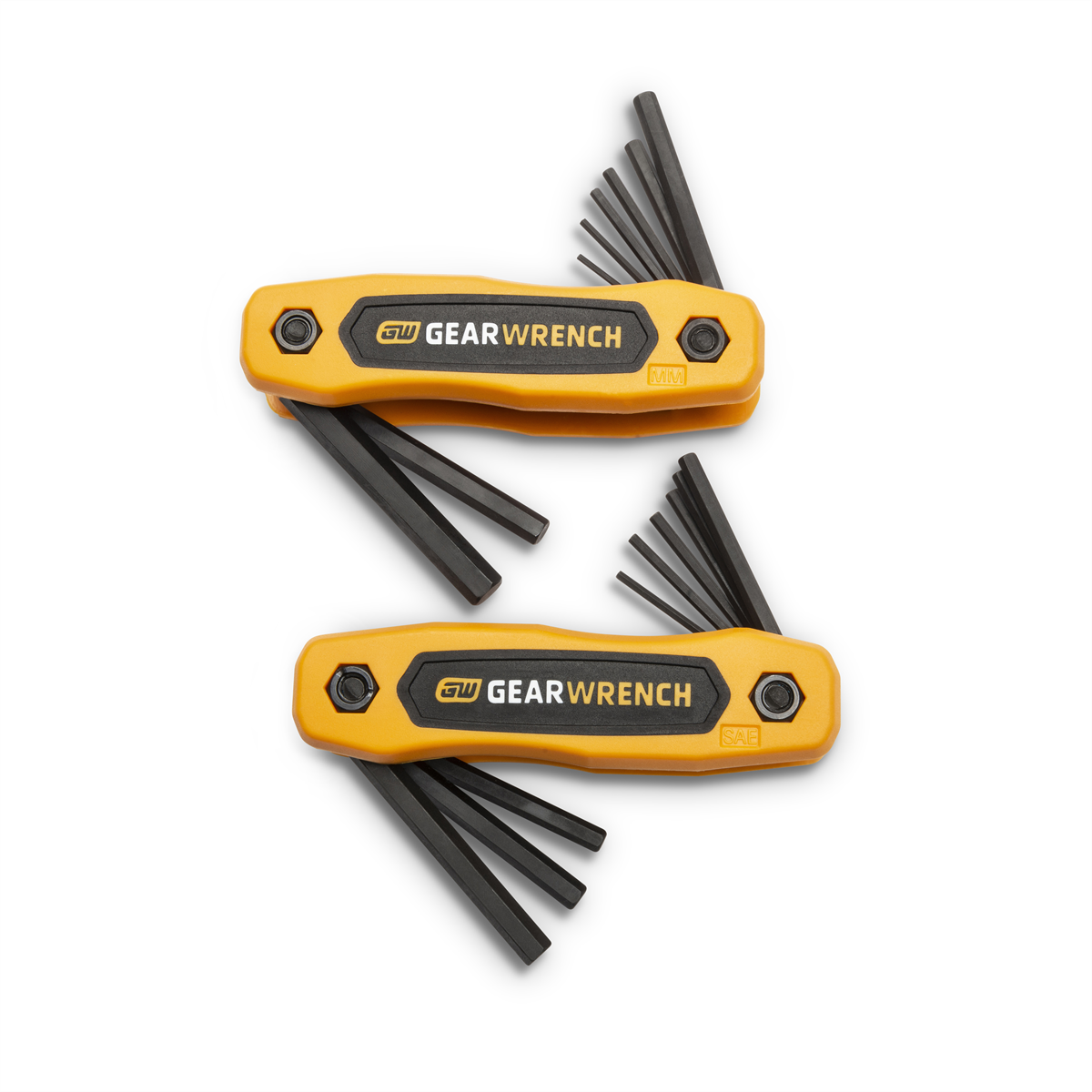 17pc sae/metric folding hex key set
