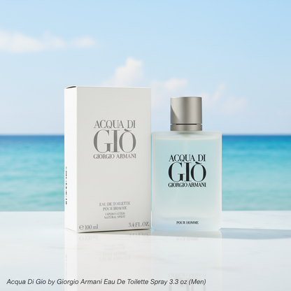 Acqua Di Gio by Giorgio Armani Eau De Toilette Spray 3.3 oz (Men)