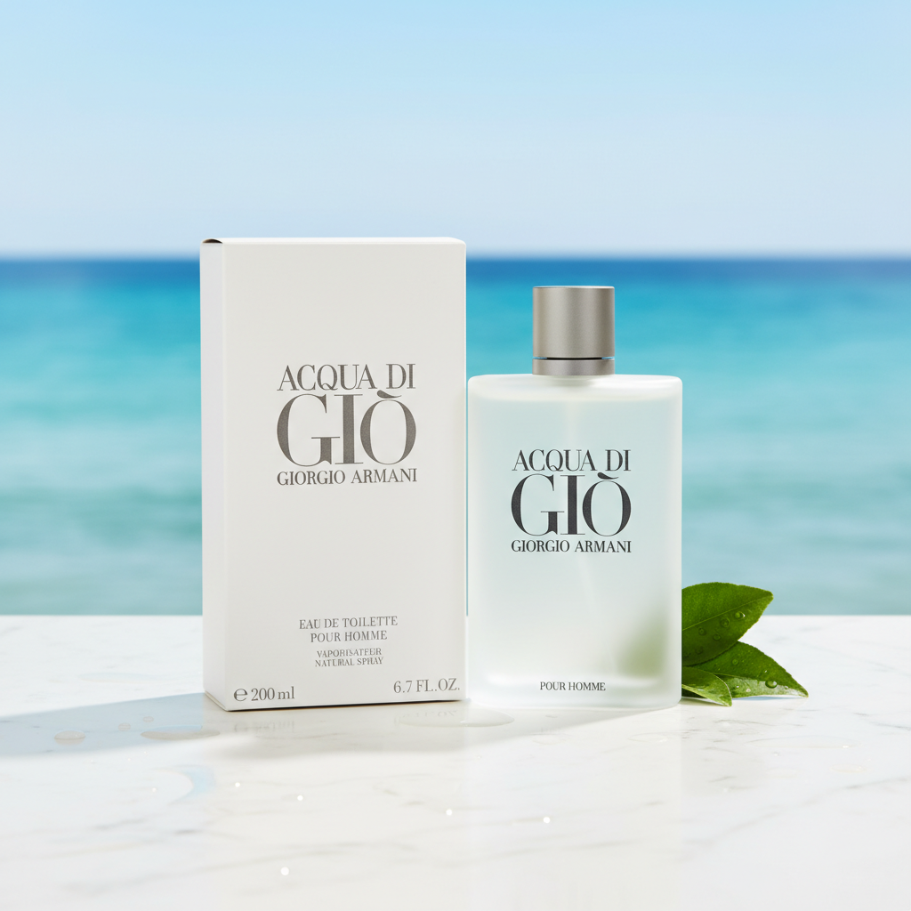 Acqua Di Gio by Giorgio Armani Eau De Toilette Spray 6.7 oz (Men)