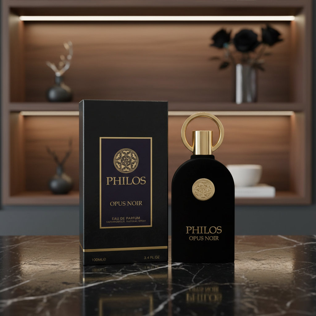 Philos Opus Noir by Maison Alhambra Eau De Parfum Spray (Unisex) 3.4 oz (Men)