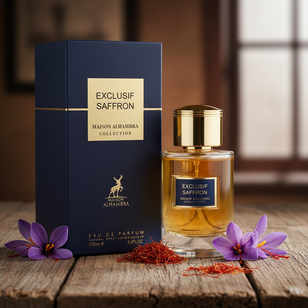 Maison Alhambra Exclusif Saffron by Maison Alhambra Eau De Parfum Spray (Unisex) 3.4 oz (Men)