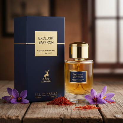Maison Alhambra Exclusif Saffron by Maison Alhambra Eau De Parfum Spray (Unisex) 3.4 oz (Men)