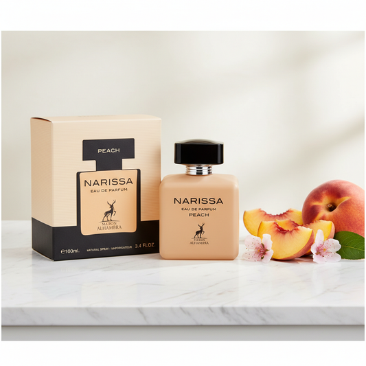 Maison Alhambra Narissa Peach by Maison Alhambra Eau De Parfum Spray 3.4 oz (Women)