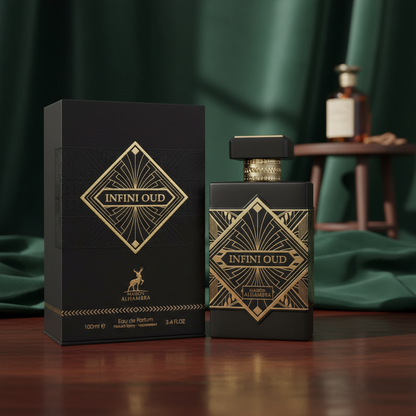 Maison Alhambra Infini Oud by Maison Alhambra Eau De Parfum Spray (Unisex) 3.4 oz (Men)
