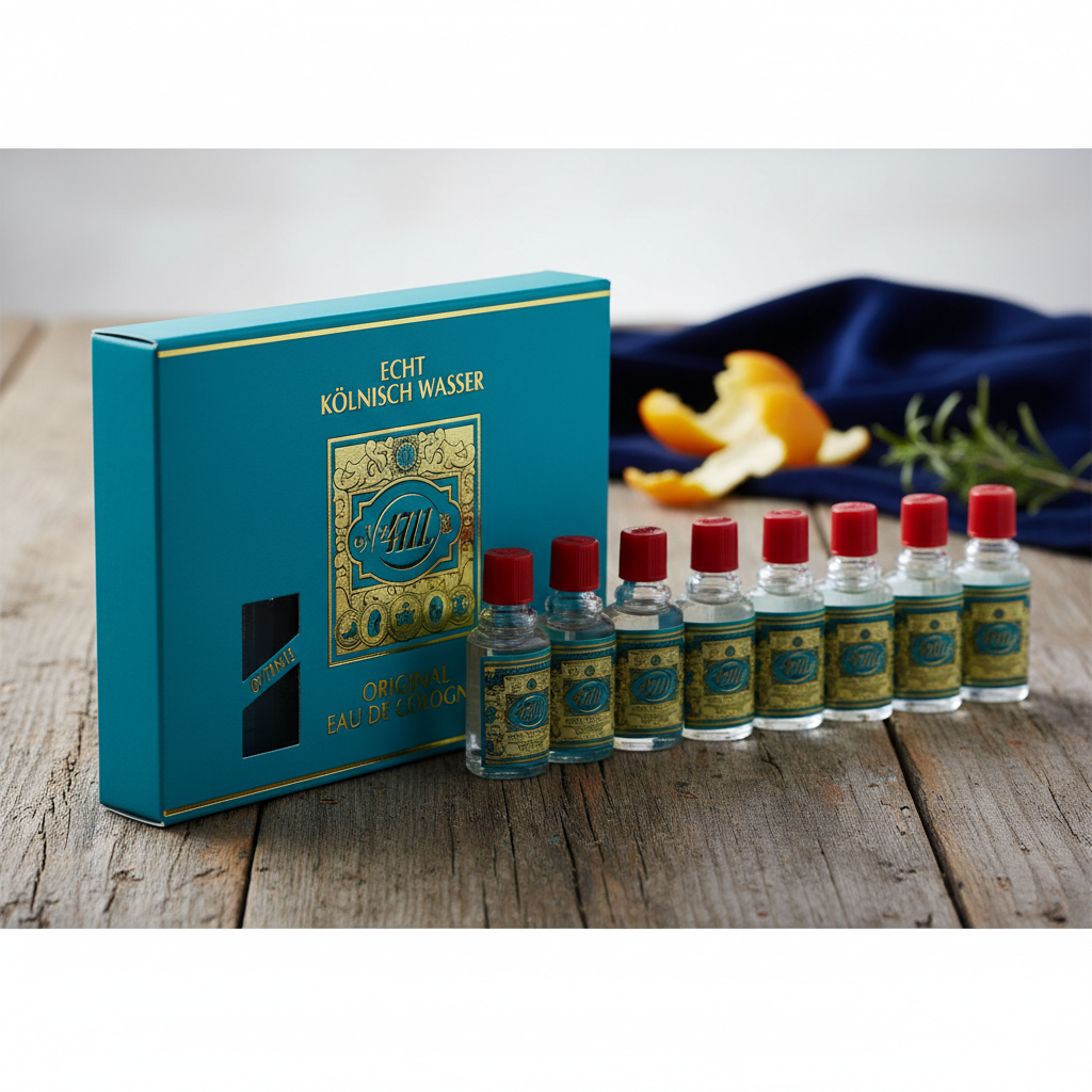 4711 by 4711 Gift Set -- Includes Ten (10) Travel size Eau De Cologne .10 oz in a gift box (Men)