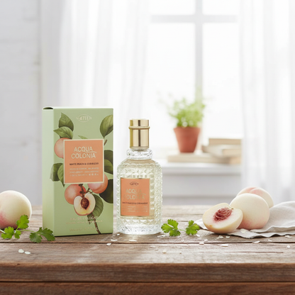 4711 Acqua Colonia White Peach & Coriander by 4711 Eau De Cologne Spray (Unisex) 1.7 oz (Women)