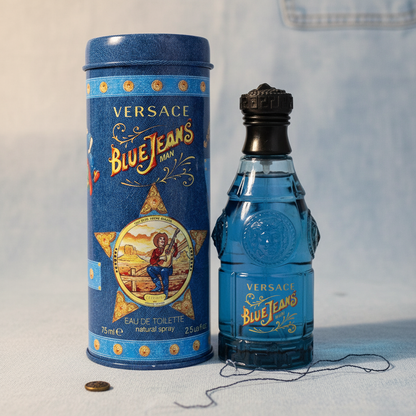 Blue Jeans by Versace Eau De Toilette Spray (New Packaging) 2.5 oz (Men)