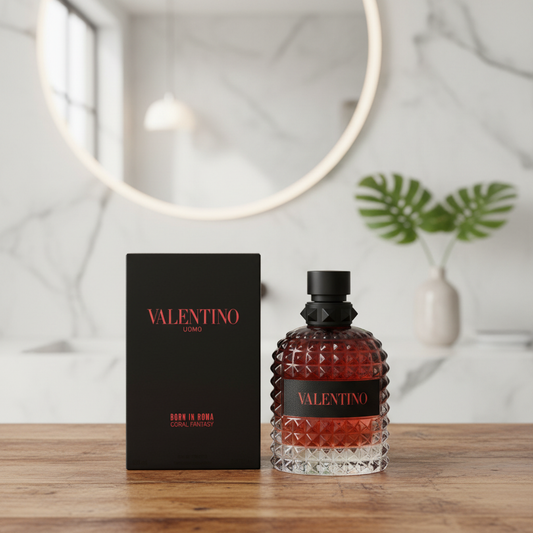 Valentino Uomo Born in Roma Coral Fantasy by Valentino Eau De Toilette Spray 3.4 oz (Men)