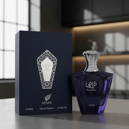 Afnan Turathi Blue by Afnan Eau De Parfum Spray 3 oz (Men)