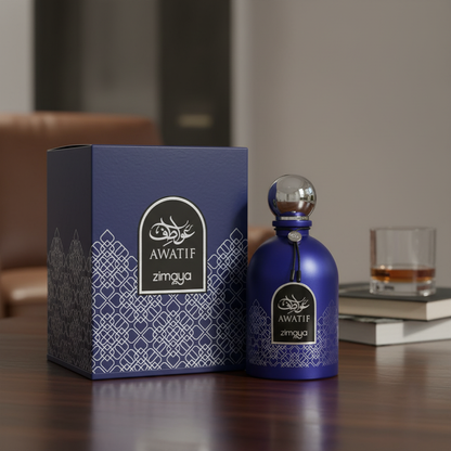 Afnan Zimaya Awatif Blue by Afnan Eau De Parfum Spray 3.4 oz (Men)