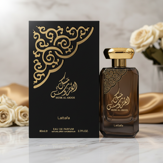 Lattafa Musk Al Aroos by Lattafa Eau De Parfum Spray 2.7 oz (Women)