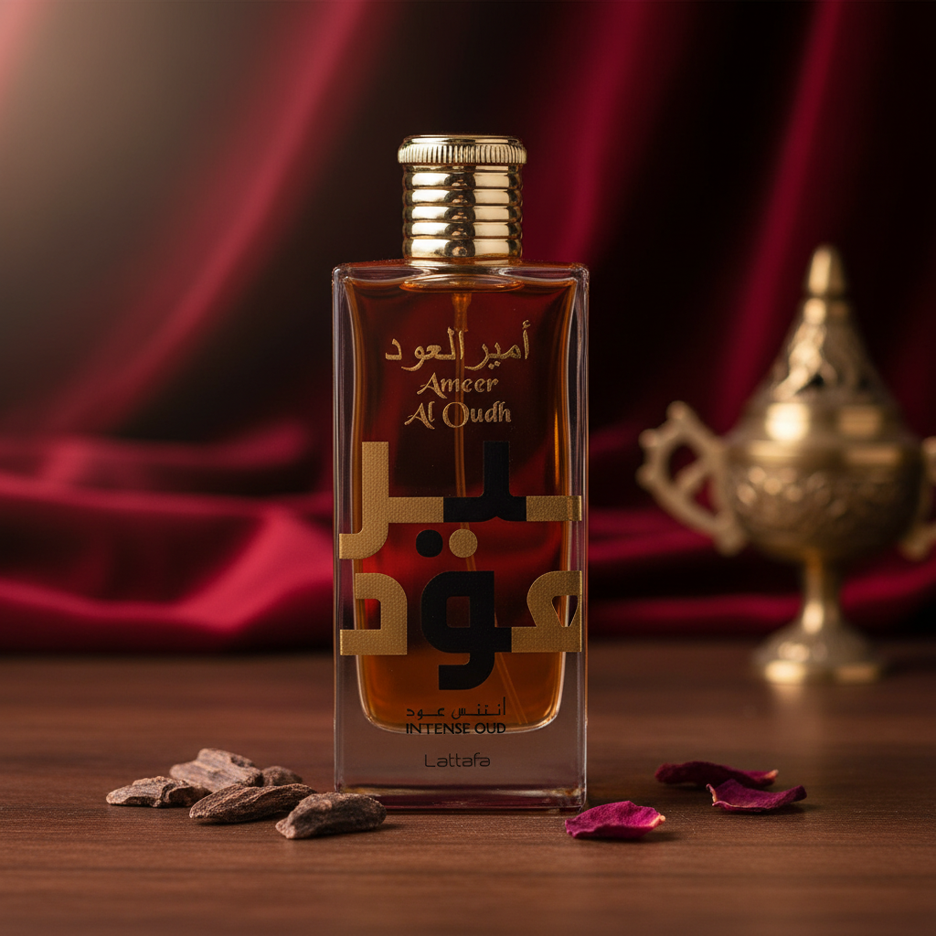 Ameer Al Oudh Intense Oud by Lattafa Eau De Parfum Spray (Unisex) 3.4 oz (Women)