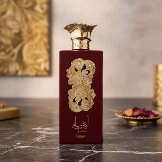 Lattafa Pride Ansaam Gold by Lattafa Eau De Parfum Spray (Unisex) 3.4 oz (Women)
