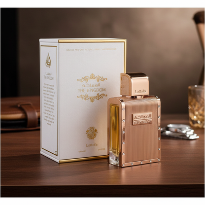 Lattafa The Kingdom by Lattafa Eau De Parfum Spray 3.4 oz (Men)
