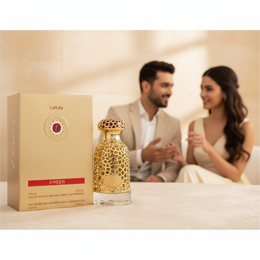 Lattafa Emeer by Lattafa Eau De Parfum Spray (Unisex) 3.4 oz (Men)