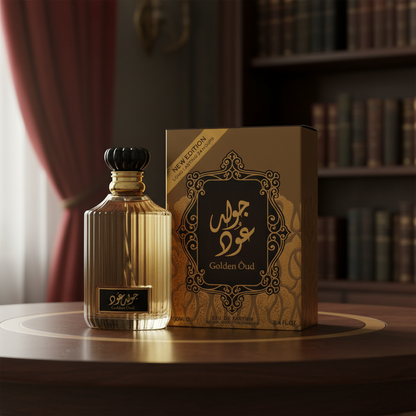 Lattafa Asdaaf Golden Oud by Lattafa Eau De Parfum Spray (Unisex) 3.4 oz (Men)