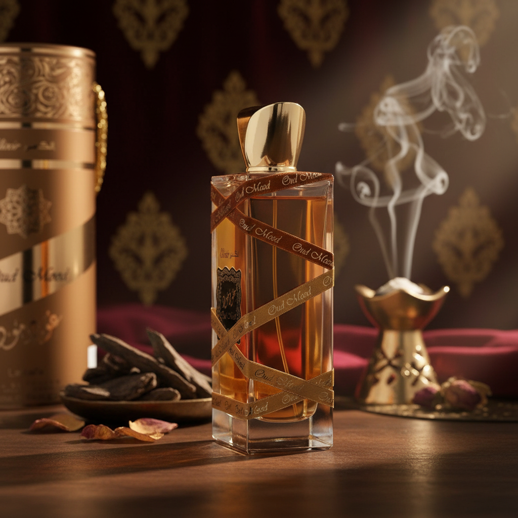 Lattafa Oud Mood Elixir by Lattafa Eau De Parfum Spray (Unisex) 3.4 oz (Men)
