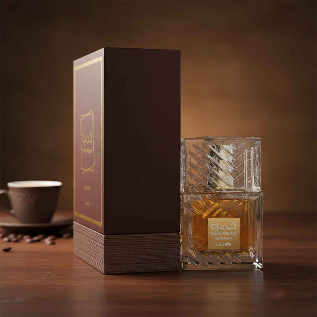 Lattafa Khamrah Qahwa by Lattafa Eau De Parfum Spray (Unisex) 3.4 oz (Men)